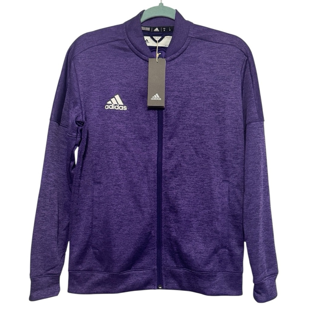 Adidas NWT Women’s Vibrant Purple Lightweight TI Bomber Jacket
